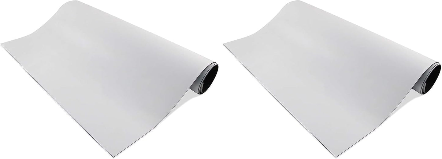 Master Magnetics Flexible Magnetic Sheet - Non-Adhesive Magnet - Ideal for Car Signs - Strong DIY Magnets for Fridge, Dry Erase Board, Crafting - 24.5" L x 12" W - White Vinyl Front - 1-Pack