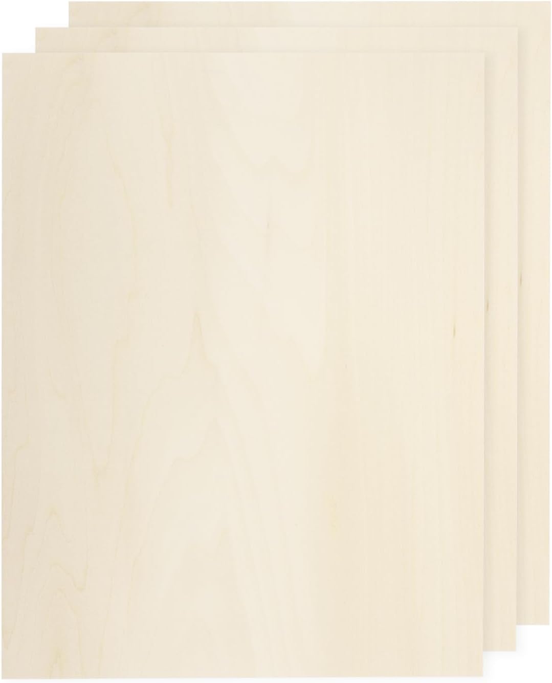 MECCANIXITY 3pcs Basswood Sheets 12 x 8 x 3/8 Inch Unfinished Wood Boards Plywood for DIY Crafts Laser Cutting with Smooth Surfaces