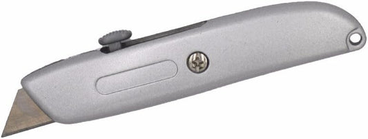Wideskall® Heavy Duty Box Cutter Retractable Blade Metal Utility Knife (Pack of 1)