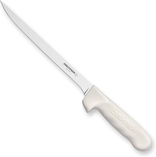 Dexter-Russell Sani-Safe S133-7-PCP 7" Narrow Fillet Knife with Polypropylene Handle, High Carbon DEXSTEEL Blade, NSF Certified, Made in USA