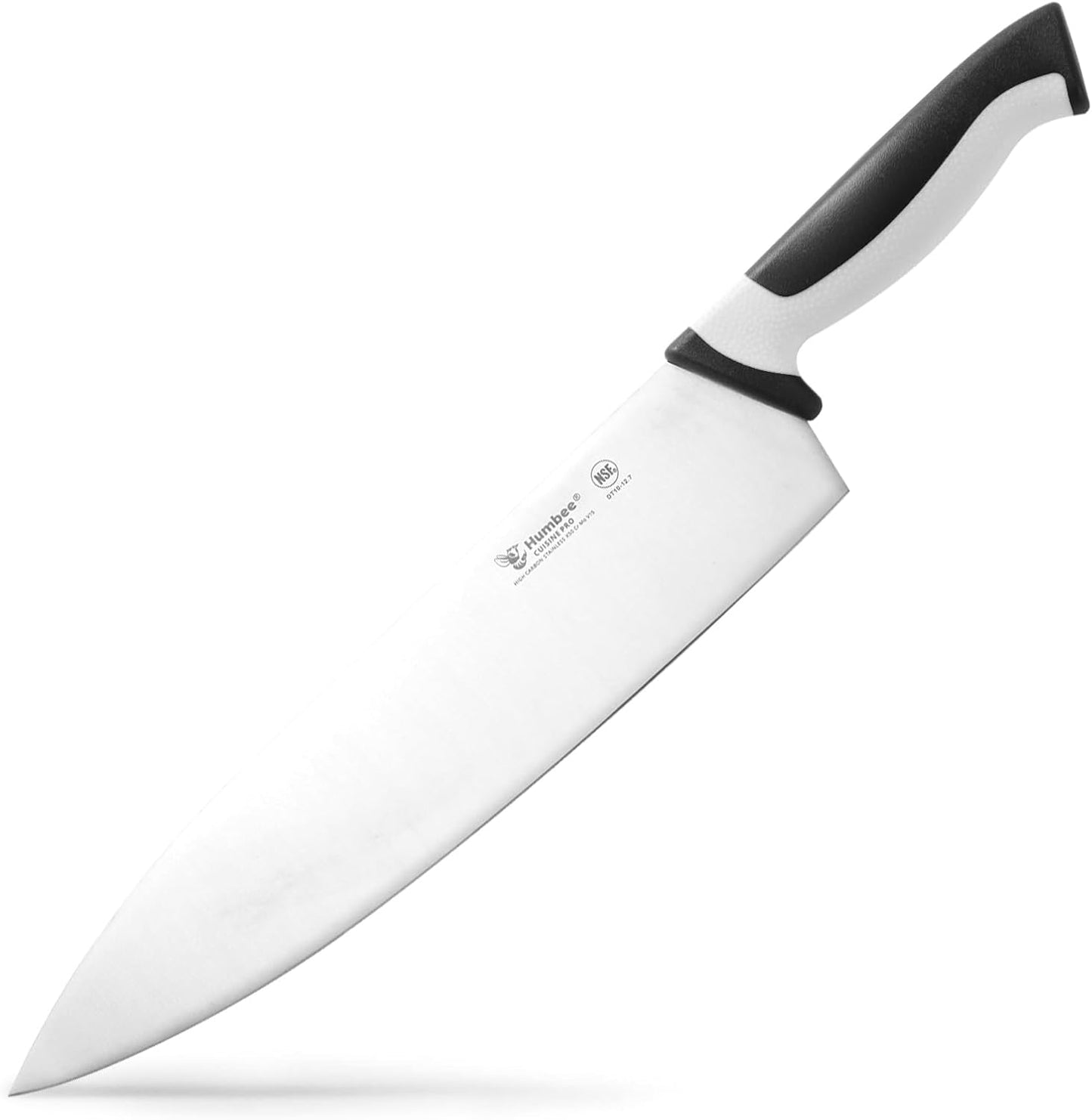 7.5-Inch Nakiri Knife, High Carbon Stainless Steel Hollow Grind Blade, Razor Sharp Edge, Ergonomic Non-Slip Handle, Cleaver Style, DT-50 Series, Orange