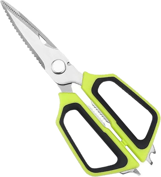 Multi-Purpose Heavy Duty Kitchen Scissors，Rust Proof Kitchen Shears，Can be Used Cut Vegetables, Chicken, Steak,Scrape Fish Scales, and Open Bottle Caps, etc