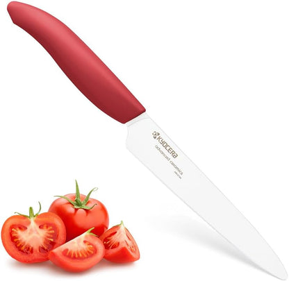 Kyocera Revolution Ceramic Kitchen Knife, 5-inch, White