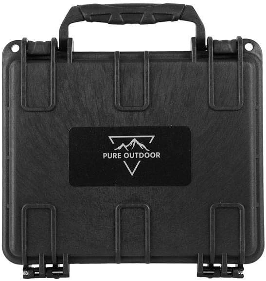 Monoprice Weatherproof/Shockproof Hard Case - Black Ip67 Level Dust and Water Protection Up to 1 Meter Depth with Customizable Foam, 10" x 9" x 7", 6.6 Liter