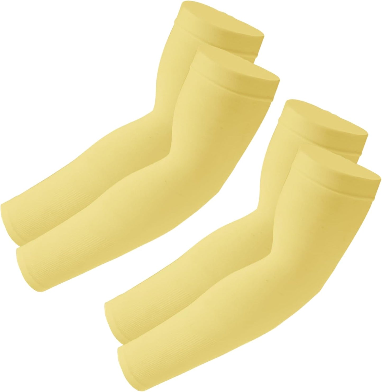 SHEVERCH 2 Pairs Cooling Arm Sleeves Sun UV Protection Sports Compression Sleeves for Men Women