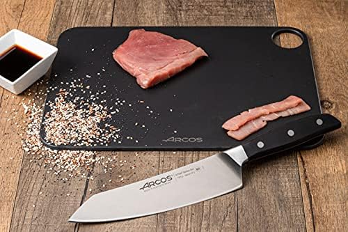 Arcos Forged Paring Knife 4 Inch Stainless Steel. Sharp Kitchen Knife for Peeling Fruits and Vegetables. Ergonomic Polyoxymethylene Handle and 100mm Blade. Series Manhattan. Color Black