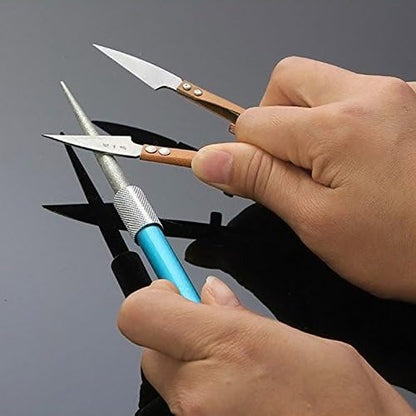 Portable Multifunctional Diamond Sharpening Stone Pen Knife Sharpener for Outdoor Living Hunting Fishing Tool