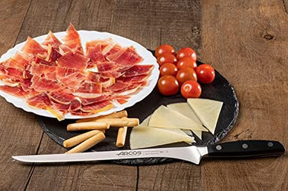 Arcos Forged Paring Knife 4 Inch Stainless Steel. Sharp Kitchen Knife for Peeling Fruits and Vegetables. Ergonomic Polyoxymethylene Handle and 100mm Blade. Series Manhattan. Color Black