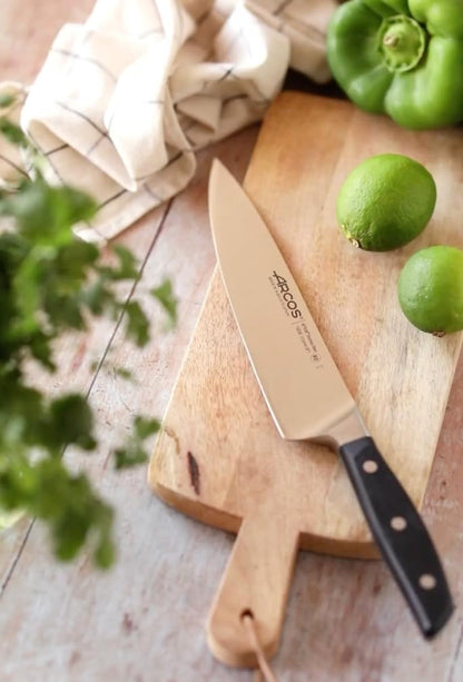 Arcos Forged Paring Knife 4 Inch Stainless Steel. Sharp Kitchen Knife for Peeling Fruits and Vegetables. Ergonomic Polyoxymethylene Handle and 100mm Blade. Series Manhattan. Color Black