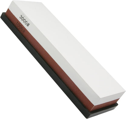 Utoolmart Double-Sided Whetstone Knives Sharpener Sharpening Stone 600/1500 Grit Water Stone for Scissors Razors Carving Tool 1Pcs