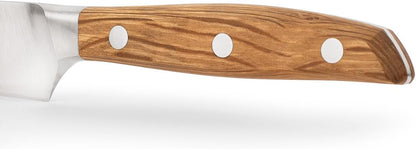 Arcos Jose Andres 10-Inch Fillet Knife Forged Meat Slicer | Professional NITRUM Stainless Steel Blade with Silk Edge | Ideal for Slicing Ham or Prosciutto | Ergonomic Holm Oak Wood Handle