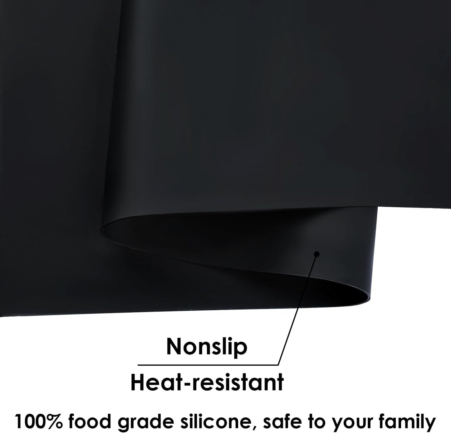 Extra Large Dark Green Countertop Mat - Silicone Table Kitchen Desk Mat - Non-Slip & Heat Resistant - Dinner Placemat Pastry Dough Rolling Mat - Colors B