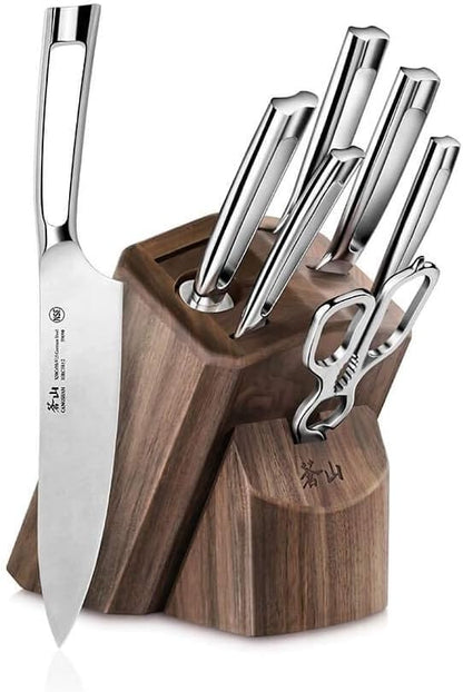 Cangshan N1 Series 6-Piece German Steel Forged Knife Block Set, Walnut Block