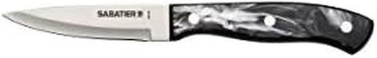 Sabatier Triple Riveted Paring Knife, 3.5-Inch, High-Carbon Stainless Steel, Razor-Sharp Kitchen Knife to Cut Fruit, Vegetables and more, White