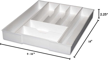 Dial Industries Expandable Silverware, Utensil and Cutlery Kitchen Drawer Organizer Tray, Large Utensils