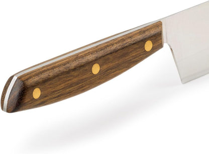 Arcos Deba Knife 7 Inch Stainless Steel. Japanese Kitchen Knife for Fish, Meat and Vegetables. Ovengkol Wood Handle 100% natural FSC and 170mm Blade. Series Nordika. Color Brown.