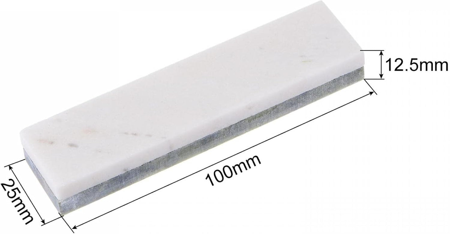 uxcell Sharpening Stones 10000/20000 Grit 2 Side Combination Whetstone Knife Sharpener Stone 100x25x12.5mm