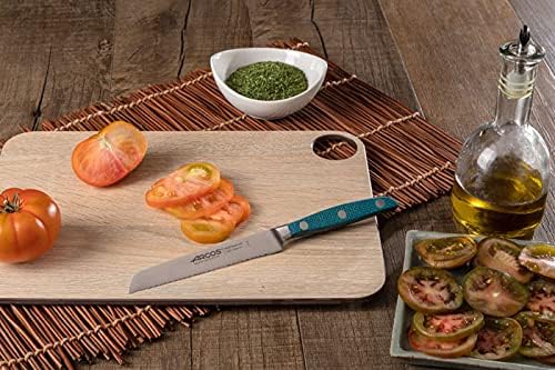 Arcos Forged Boning Knife in Nitrum Stainless Steel, Professional 6 Inch Butcher Knife for Removing Meat from Bones, Ergonomic Blue Handle, Brooklyn Series