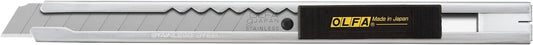 OLFA 9mm Stainless Steel Utility Knife (SVR-1) - Multi-Purpose Retractable Precision Knife w/Snap-Off Blade, Replacement Blades: Any OLFA 9mm Blade