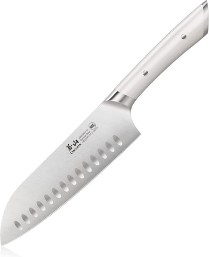 Cangshan HELENA Series German Steel Forged 7" Santoku Knife (Black)