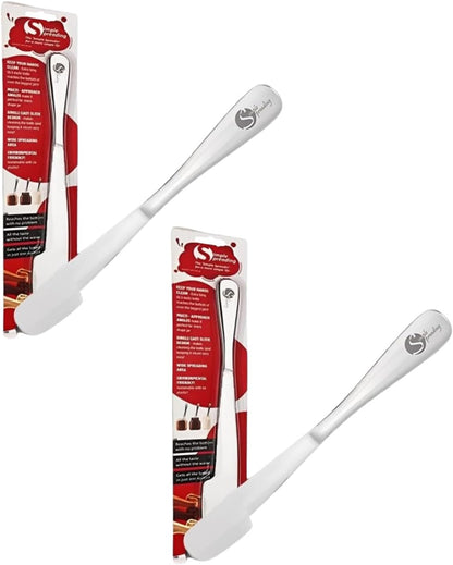 Simple preading Stainless Steel Spatula Spreader Knife, Peanut Butter and Jelly, Chocolate or Strawberry Jam Stirrer & Jar Scraper 11.5" Multifunction Stir & Scrape BIG Jars - Spread with Clean Hands