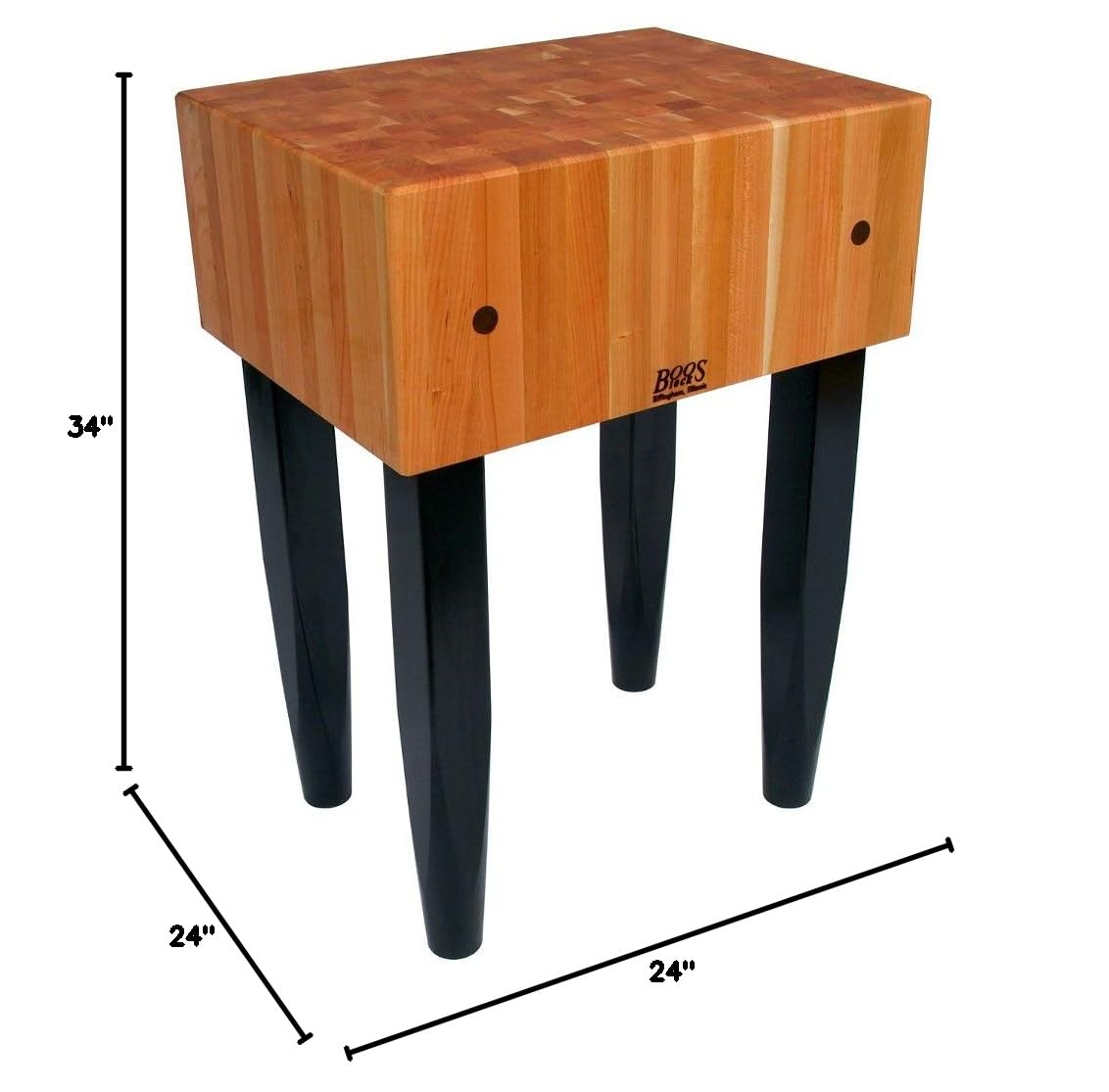 John Boos Butcher Block in Cherry End Grain Top (24 in. x 18 in.)