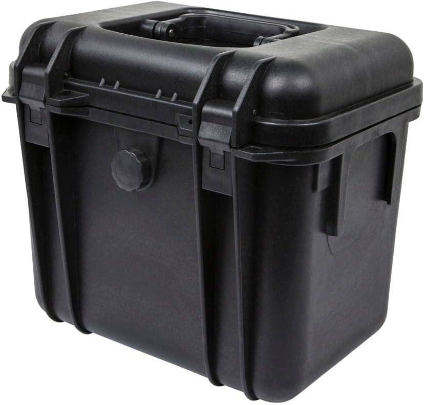 Monoprice Weatherproof/Shockproof Hard Case - Black Ip67 Level Dust and Water Protection Up to 1 Meter Depth with Customizable Foam, 10" x 9" x 7", 6.6 Liter
