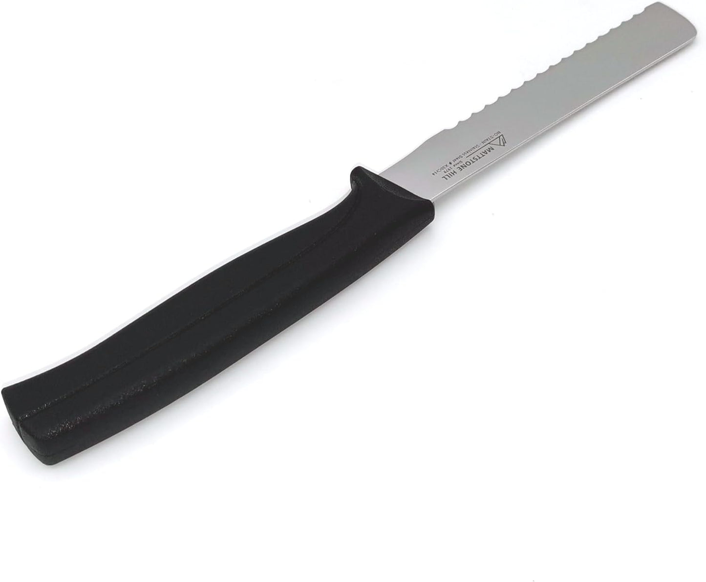 Kitchen Utility Knife - MATTSTONE HILL 4 Inch Paring Knife, Small Fruit & Vegetable Knife, Premium German Stell Blade, Black Handle