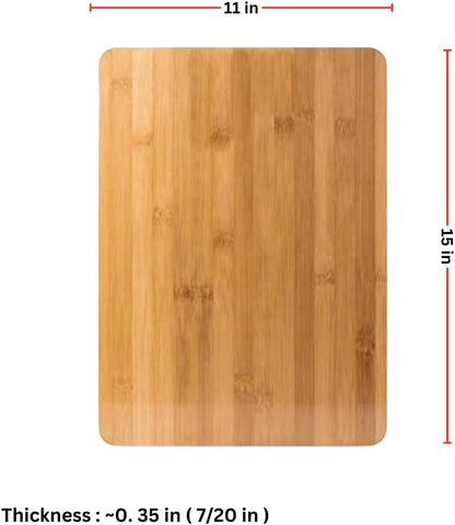 Set of 12, Bulk Wholesale Bamboo Cutting Boards – 15"x11" Large Blank Wood Charcuterie Trays, Grazing Platters for Home Decor, Party Use, Engraving Gifts, Epoxy Resin Art, or Rustic Wall Display