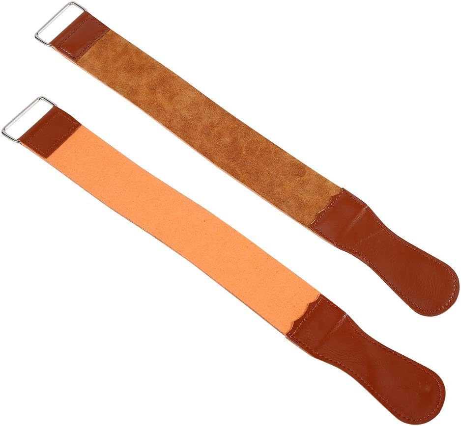 Leather Razor Shaving Strap, New Cow Leather Manual Strop Straight Barber Shaving Razor Sharpening Strap Tool Shave Sharpener Barber Hair Removal Sharpening Belt