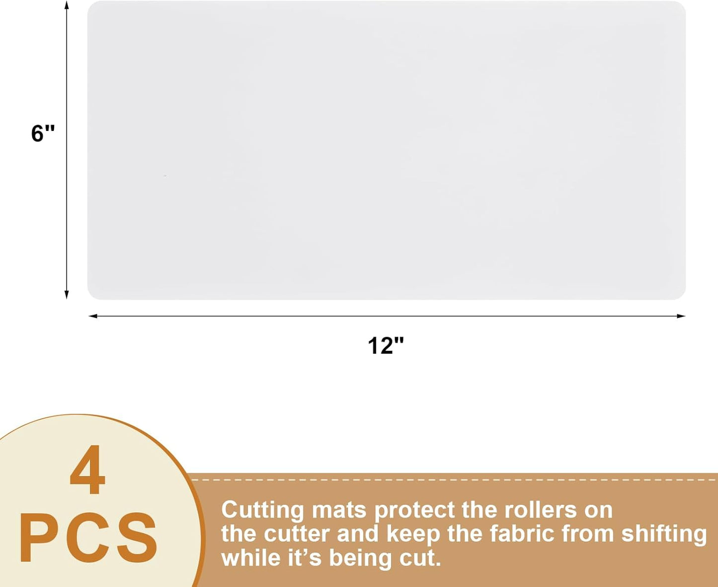 LemonRoad 4 Pack Plastic Cutting Mats 10" x 10" Translucent Cutting Board Sewing Mat Fabric Cutter Accessories for Sewing Supplies and Quilting Tools Fabric Quilting Crafts