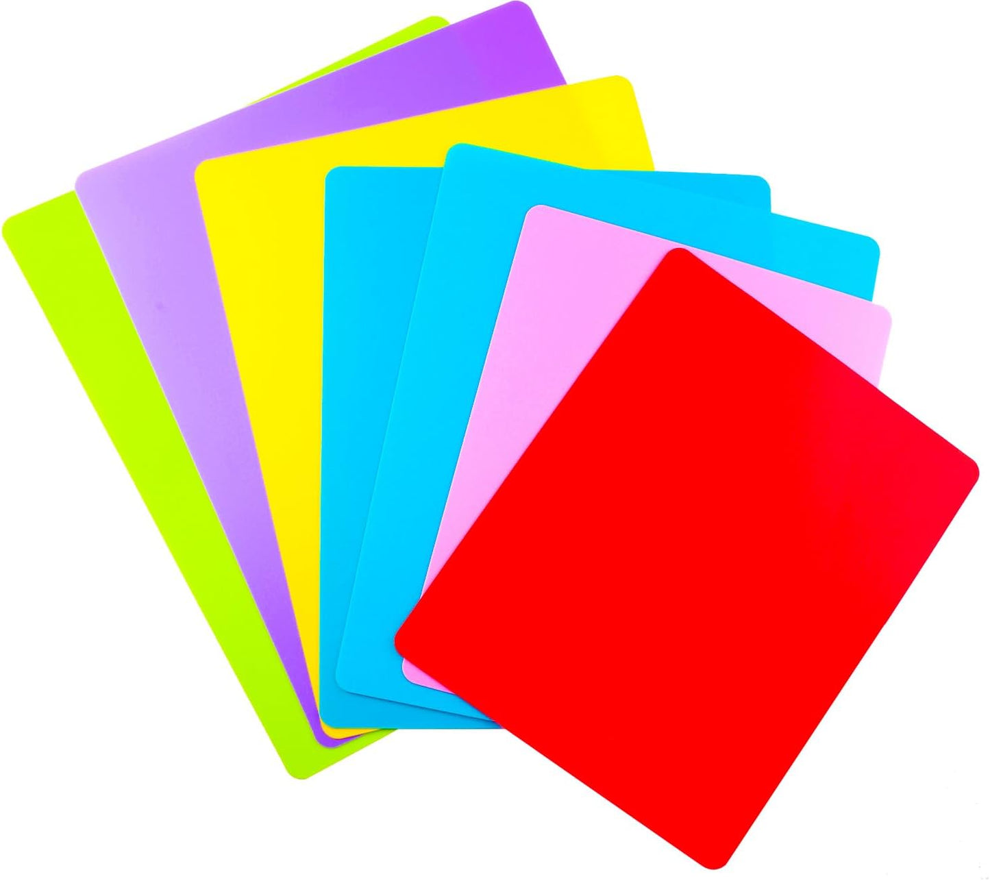 4 Pieces Flexible Cutting Board mats, Plastic Cutting Boards for Kitchen Cooking, Cutting board sheets for Meat and Vegetables, Dishwasher Safe