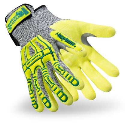 HexArmor Cut-Resistant Impact Protection PU Palm Work Gloves | Rig Lizard® Series 2095 | Large