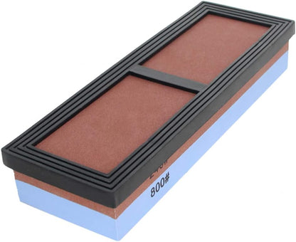 Utoolmart Double-Sided Whetstone Knives Sharpener Sharpening Stone 600/1500 Grit Water Stone for Scissors Razors Carving Tool 1Pcs