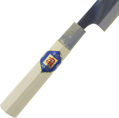 Tosa Knife, Black Uchi, Deba Knife, White Steel, No. 1, 7.1 inches (180 mm), Black, Beige