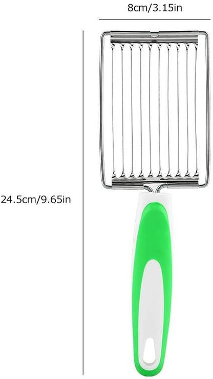 Akozon Luncheon Meat Cutter Stainless Steel Ham Fruit Tomato Slicer Boiled Egg Slicer Fruit Slicer Soft Food Slicer Sushi Cutter Cheese Kitchen Soft Food Cutting Tool