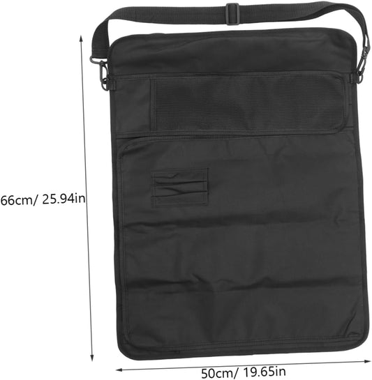 TIDTALEO Chef Roll Bag Shoulder Strap Cutlery Holder Organizer Knives Kitchen Tool Pouch Mesh Pocket