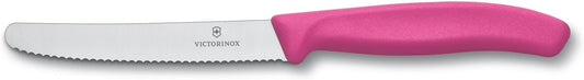 Victorinox Swiss Classic 4-1/2-Inch Utility Knife with Round Tip, Pink Handle