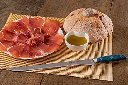 Arcos Forged Boning Knife in Nitrum Stainless Steel, Professional 6 Inch Butcher Knife for Removing Meat from Bones, Ergonomic Blue Handle, Brooklyn Series