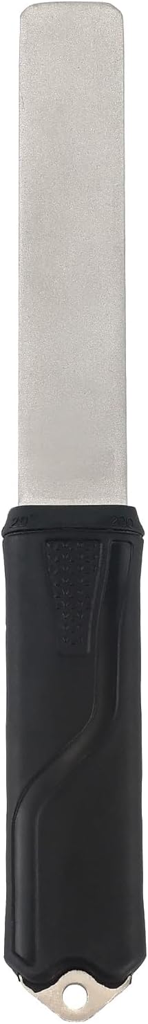 121N Dual-Grit Diamond Sharpening Stone File Garden Tool Knife Sharpener,for Lawn Mower Blade, Axe, Hatchet, Hedge Shears, Chisels, Drills, with Angle Guide - Coarse 325 / Extra Fine 1200 Grit