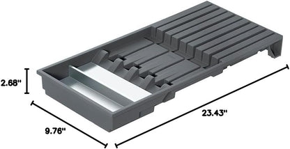 Blum Knife Holder I Drawer I Up to 9 Knives I Plastic/Stainless Steel I Removable Kitchen