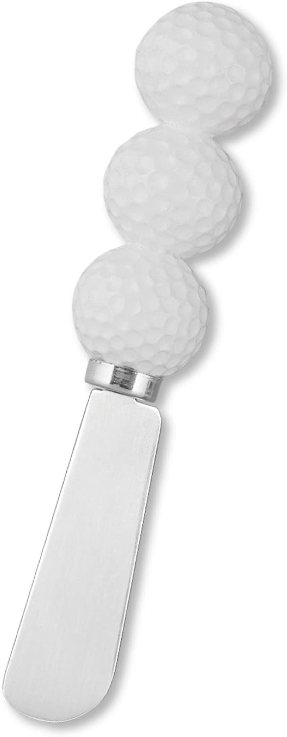 Supreme Housewares Tennis Ball Cheese Spreaders, Hand-Painted Resin Handles with Stainless Steel Blades for Spreading Cream Cheese, Butter, Jam, or Sandwich, Set of 4