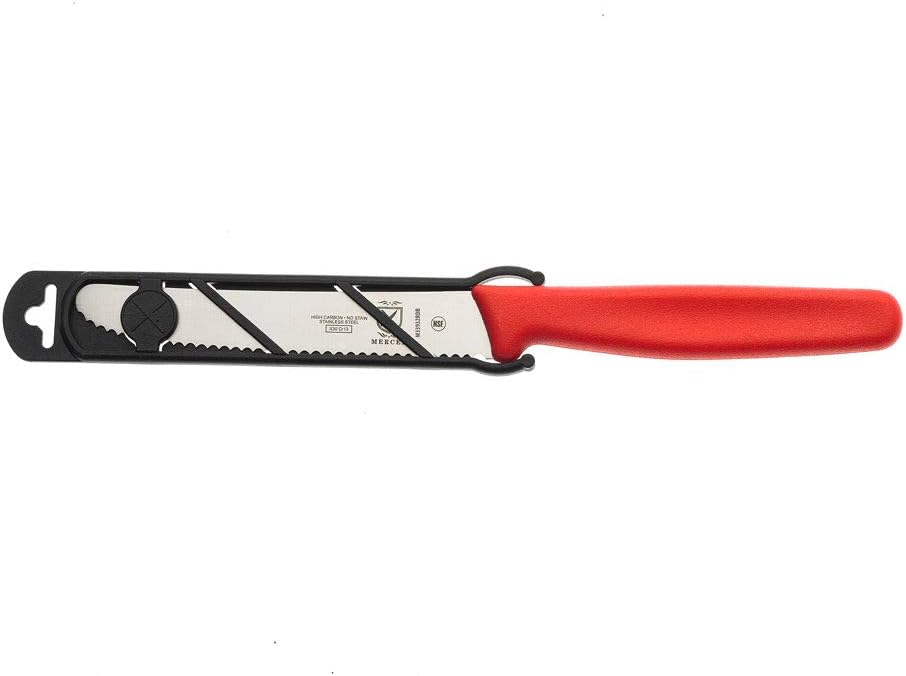 Mercer Culinary Bar Knife,Black, 4” Plain Edge, Pointed Tip