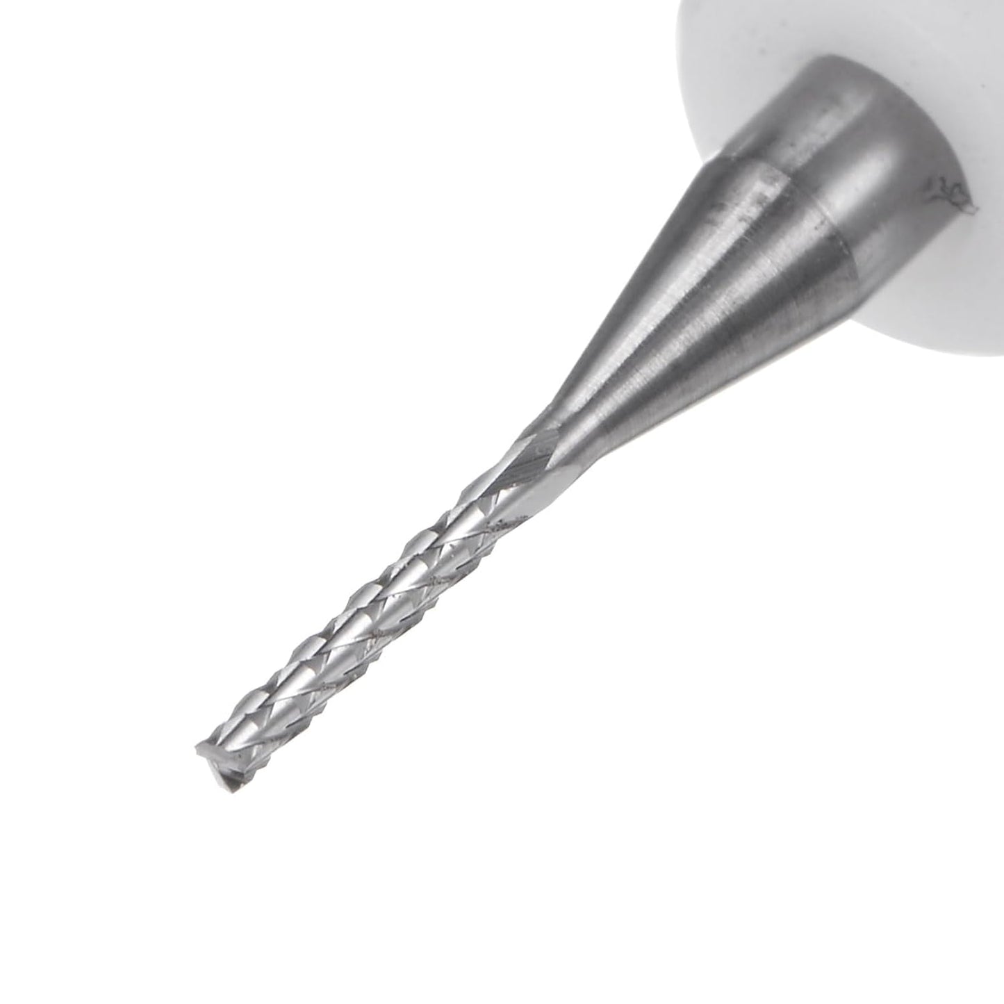 HARFINGTON 10pcs End Mill Bits 0.8mm Solid Carbide CNC Router Bits Engraving Cutter Tools for PCB Circuit Board Milling Machine Wood Carving, 1/8" Straight Shank
