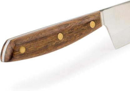 Arcos Deba Knife 7 Inch Stainless Steel. Japanese Kitchen Knife for Fish, Meat and Vegetables. Ovengkol Wood Handle 100% natural FSC and 170mm Blade. Series Nordika. Color Brown.