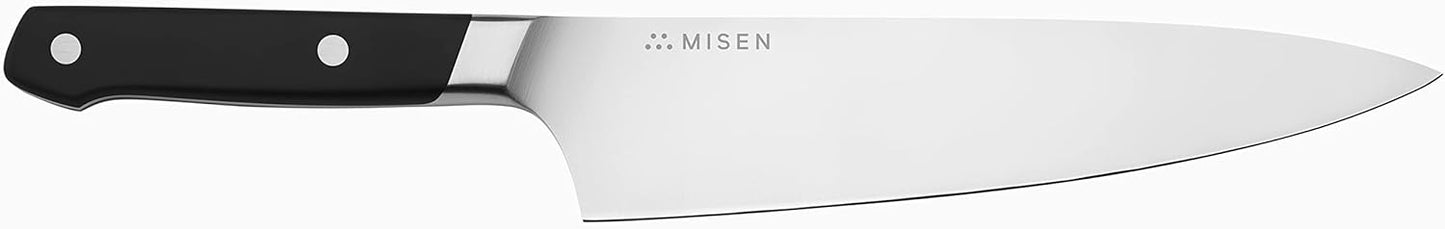 Misen 8" Chef Knife – High Carbon Japanese AUS-10 Stainless Steel – Hybrid German & Japanese Blade – Precision Kitchen Knife for Professionals & Home Cooks – Ultimate Cutting Performance - Green