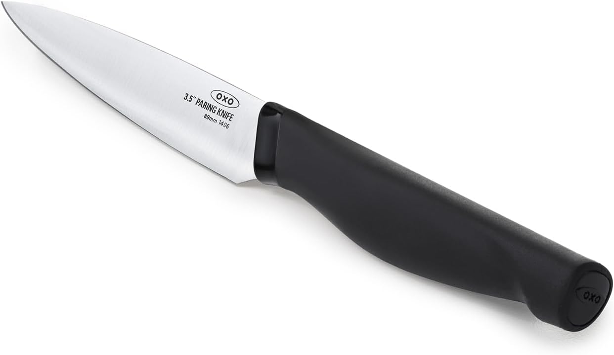 OXO Good Grips 3.5 Inch Paring Knife, Black/Silver, 3-1/2-Inch