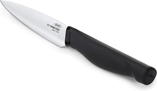 OXO Good Grips 3.5 Inch Paring Knife, Black/Silver, 3-1/2-Inch