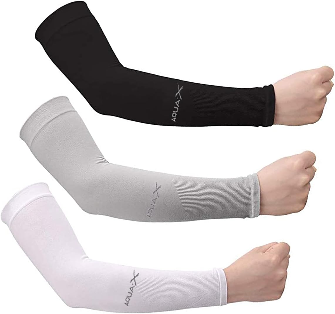 Bacophy 3/6 Pairs UV Protection Cooling Arm Sleeves Women Men, UPF 50 Arm Cover