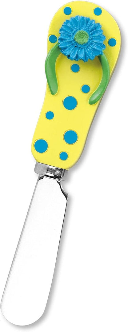 UP UPware Black Lighthouse Cheese Spreaders, Hand-Painted Resin Handles with Stainless Steel Blades for Spreading Cream Cheese, Butter, Jam, or Sandwich, Set of 4